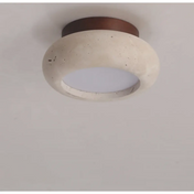 LED stone and wood modern ceiling light | MIHO