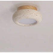 LED stone and wood modern ceiling light | MIHO