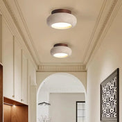 LED stone and wood modern ceiling light | MIHO