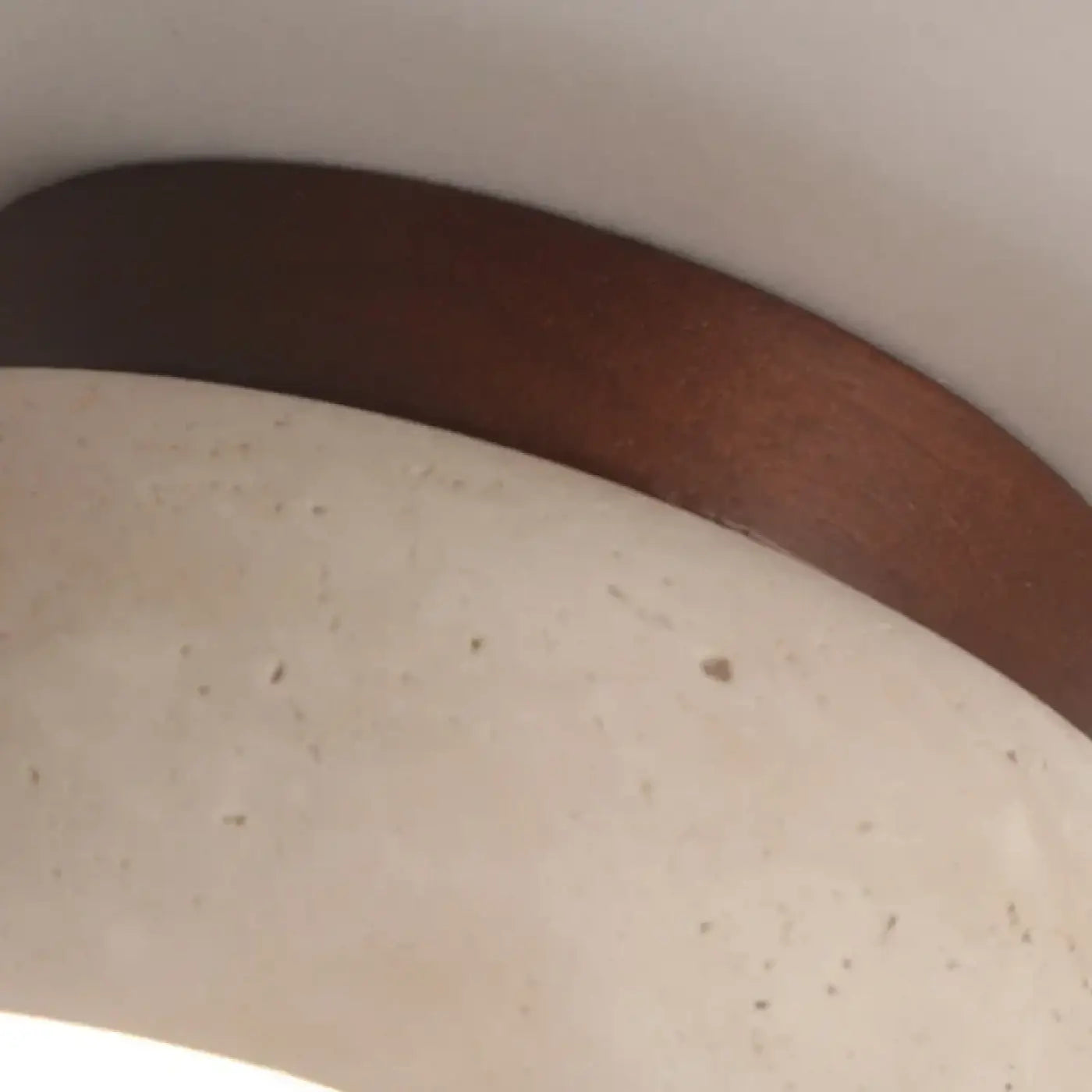 LED stone and wood modern ceiling light | MIHO