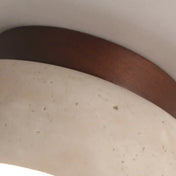 LED stone and wood modern ceiling light | MIHO