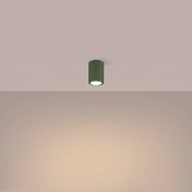 Scandinavian olive green LED ceiling light | BEDEZI
