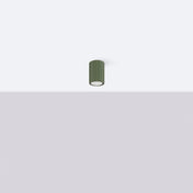Scandinavian olive green LED ceiling light | BEDEZI