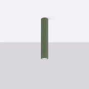 Modern olive green aluminium LED ceiling light | KEZALE