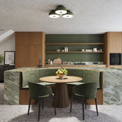 Modern olive green LED ceiling light | VUHAR