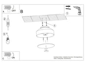 Modern olive green LED ceiling light | VUHAR