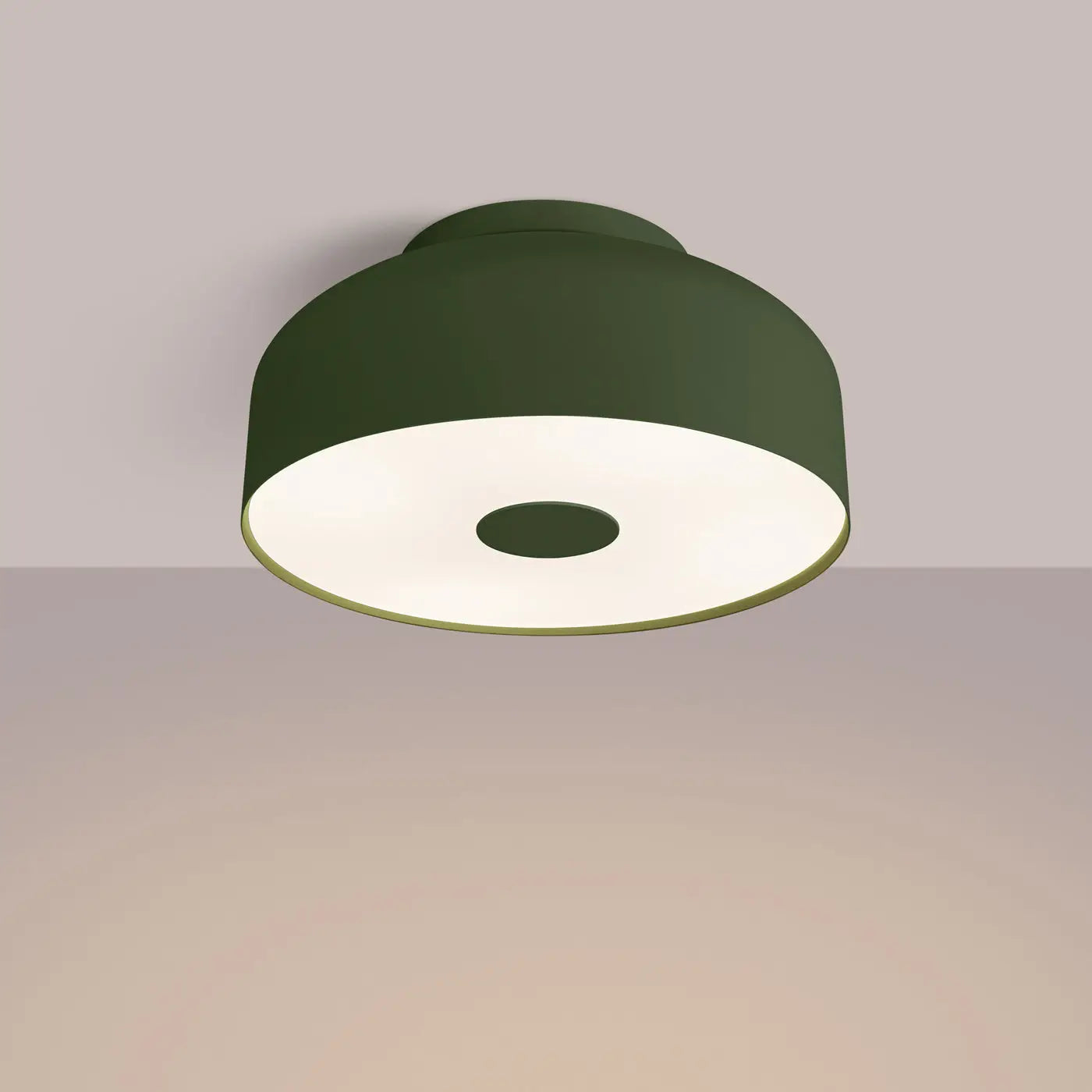 Modern olive green LED ceiling light | VUHAR
