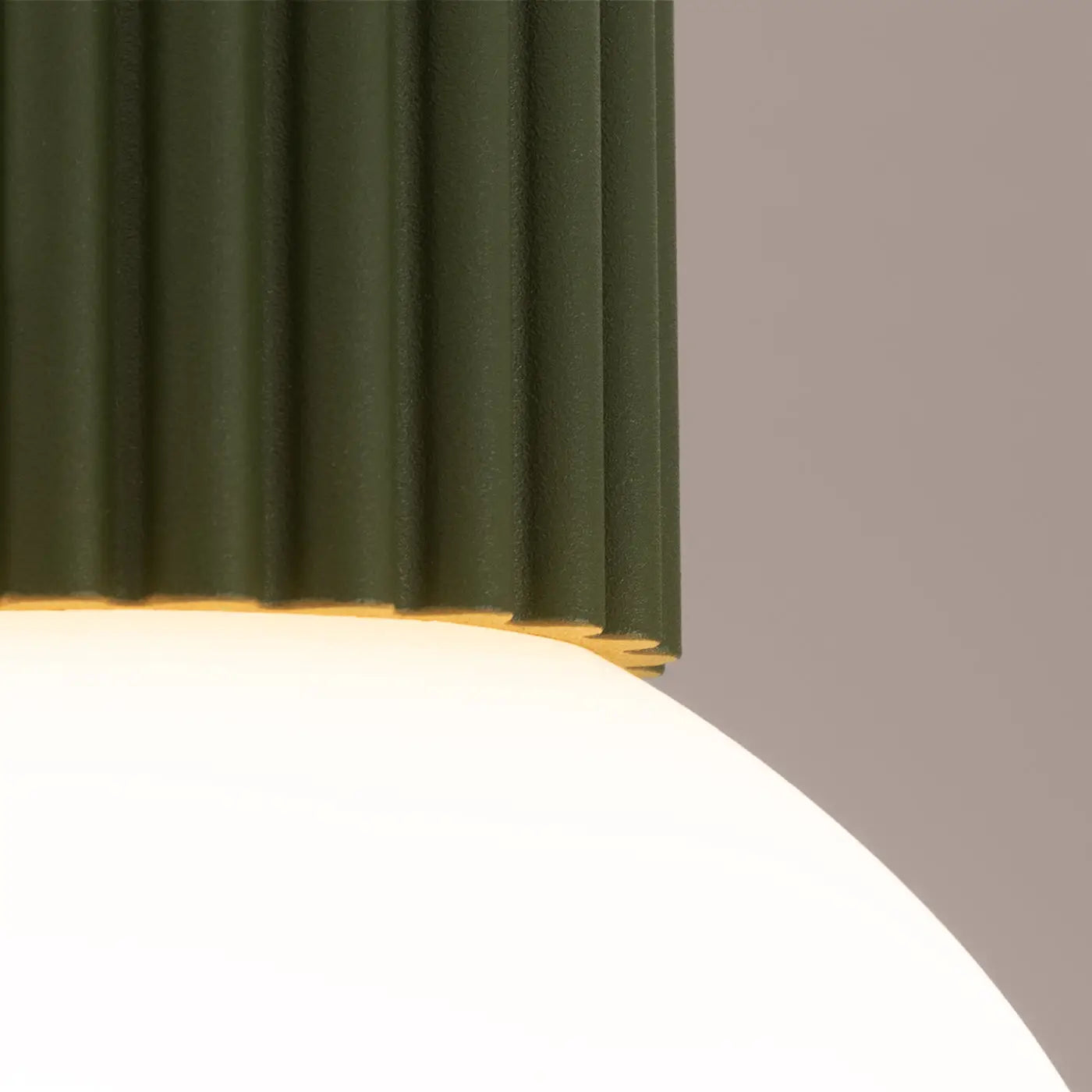 Olive green LED design ceiling light IP44 | DIHA