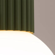 Olive green LED design ceiling light IP44 | DIHA