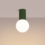 Olive green LED design ceiling light IP44 | DIHA