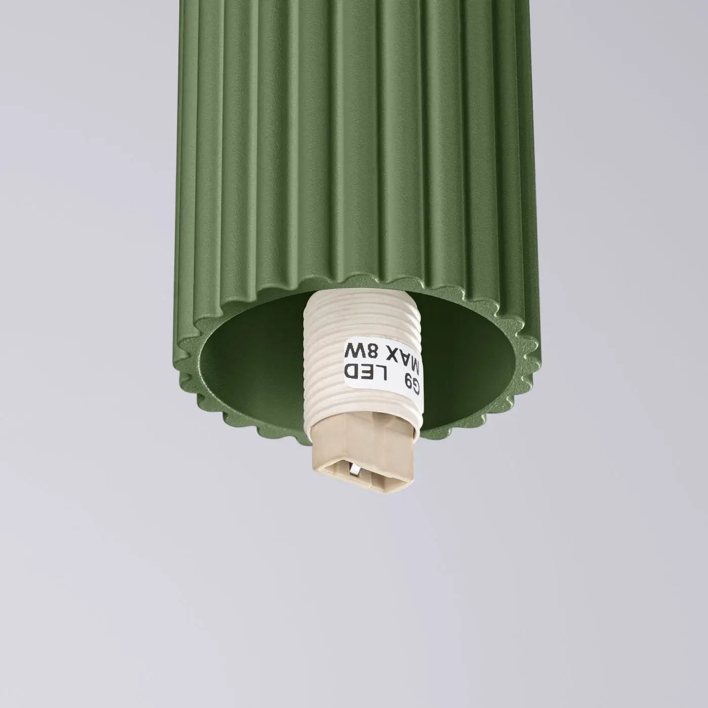 Olive green LED design ceiling light IP44 | DIHA