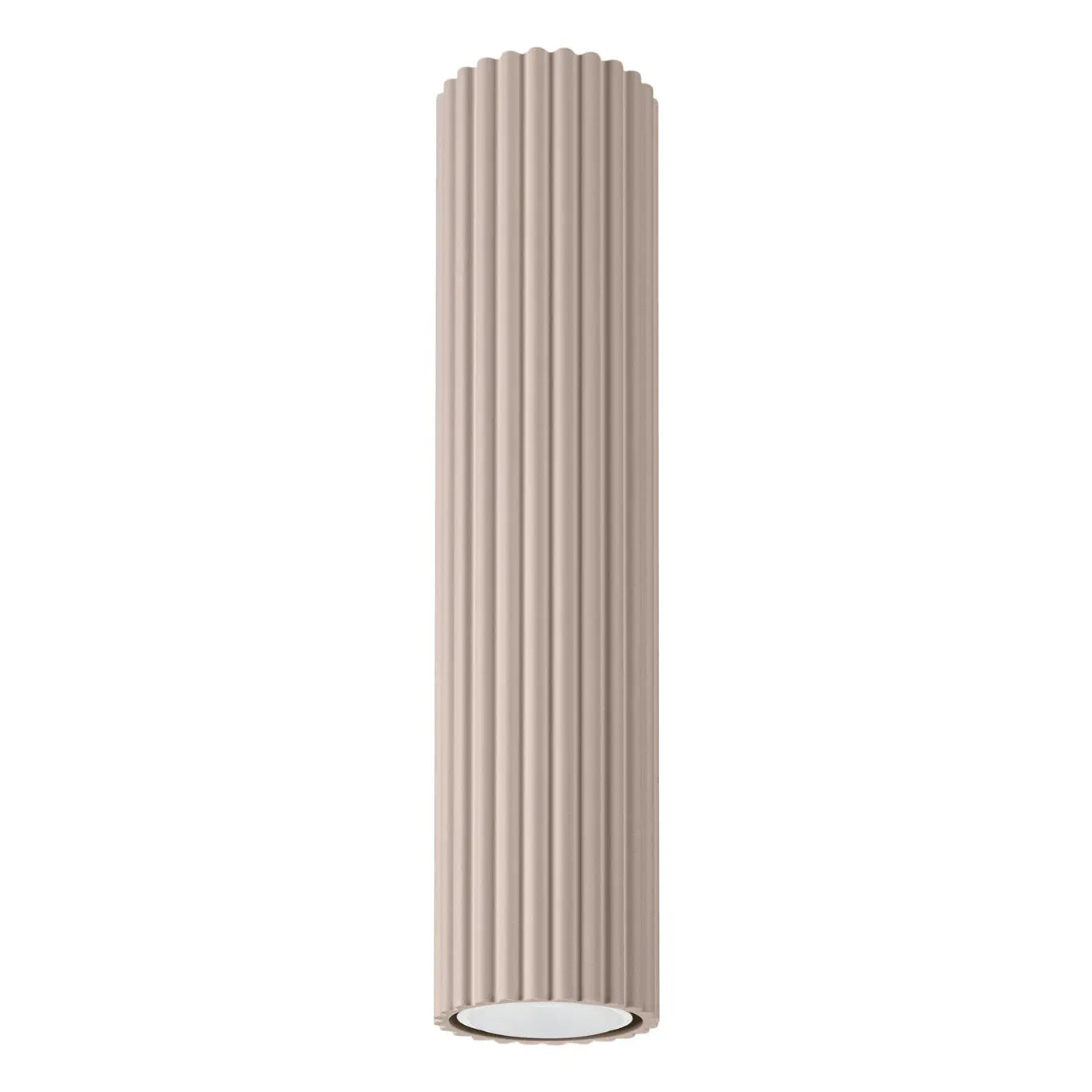 Modern taupe aluminium LED ceiling light | FIKIZU