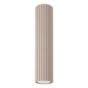 Modern taupe aluminium LED ceiling light | FIKIZU