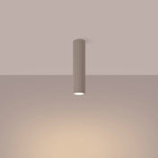 Modern taupe aluminium LED ceiling light | FIKIZU