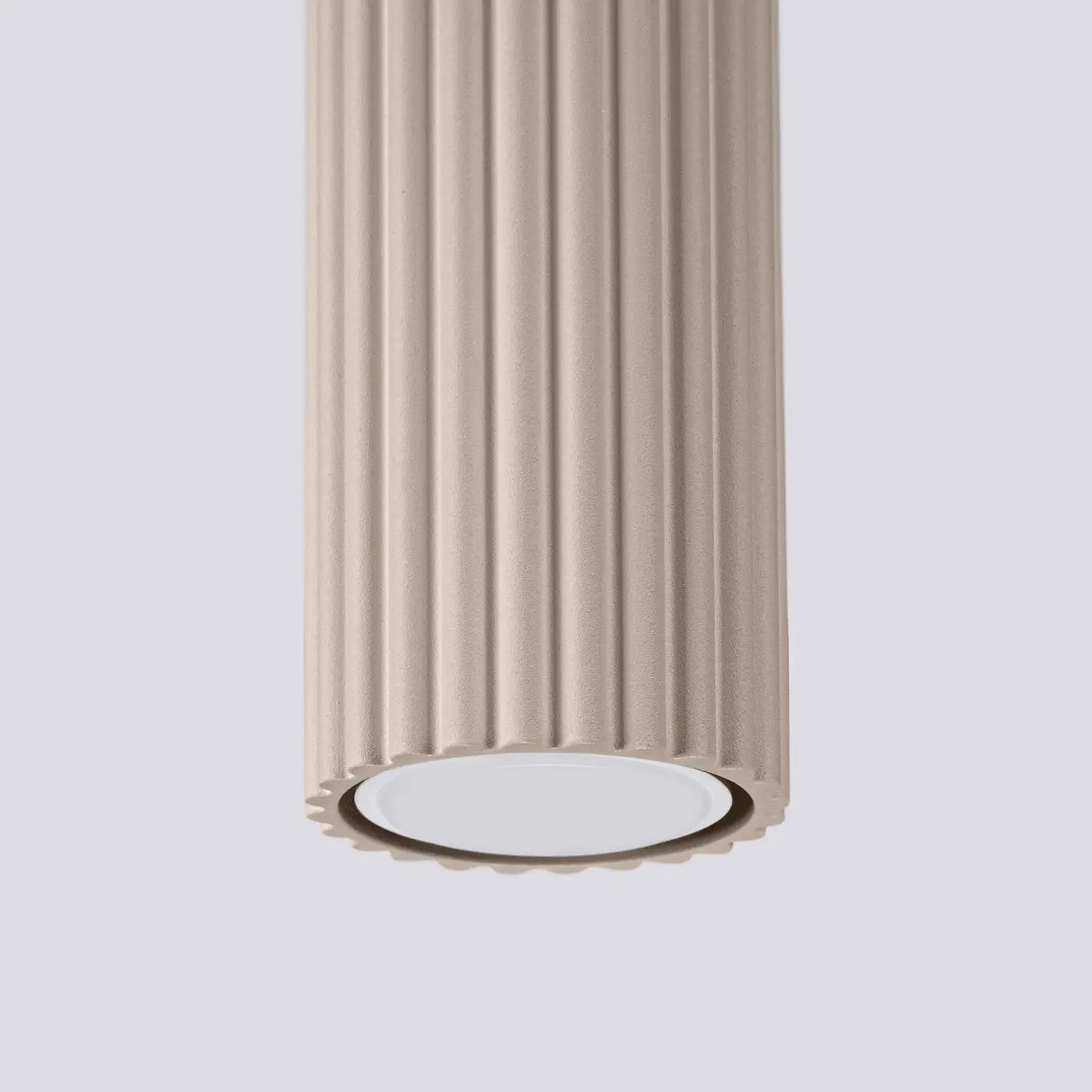 Modern taupe aluminium LED ceiling light | FIKIZU