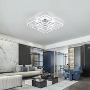 Modern statement white acrylic LED ceiling light | RAPA
