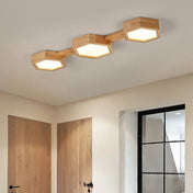 Beige wood LED minimalist ceiling light | RIBA