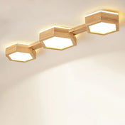 Beige wood LED minimalist ceiling light | RIBA