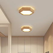 Beige wood LED minimalist ceiling light | RIBA