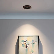 LED ceiling light in wood and black aluminium | KAKAL