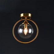 Gold ring glass ball chic ceiling light | GIZOR