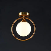 Gold ring glass ball chic ceiling light | GIZOR