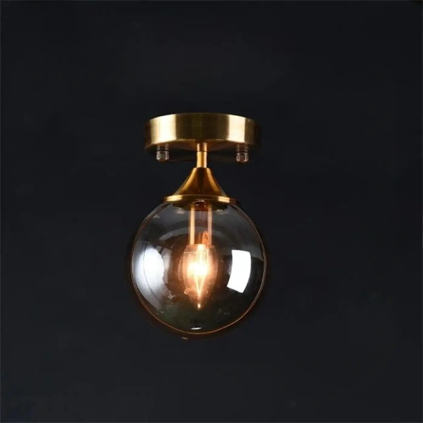 Gold ring glass ball chic ceiling light | GIZOR