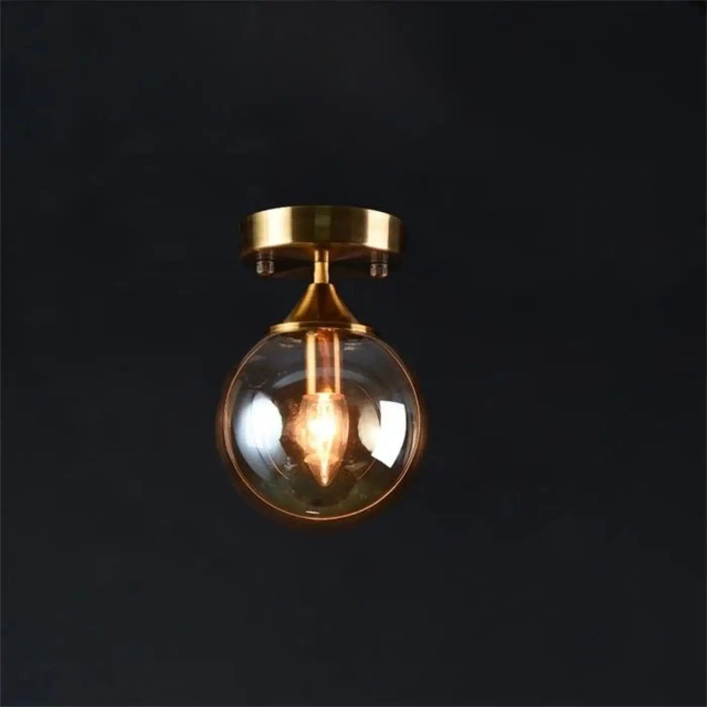 Gold ring glass ball chic ceiling light | GIZOR