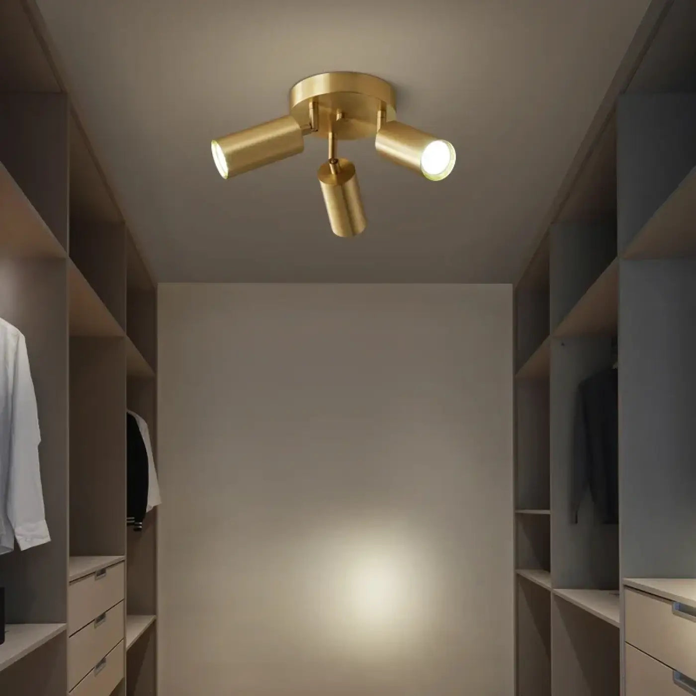 Gold aluminium spot ceiling light contemporary | FIZE