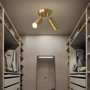 Gold aluminium spot ceiling light contemporary | FIZE