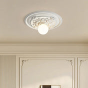 Vintage stone metal rosette ceiling light | NITI