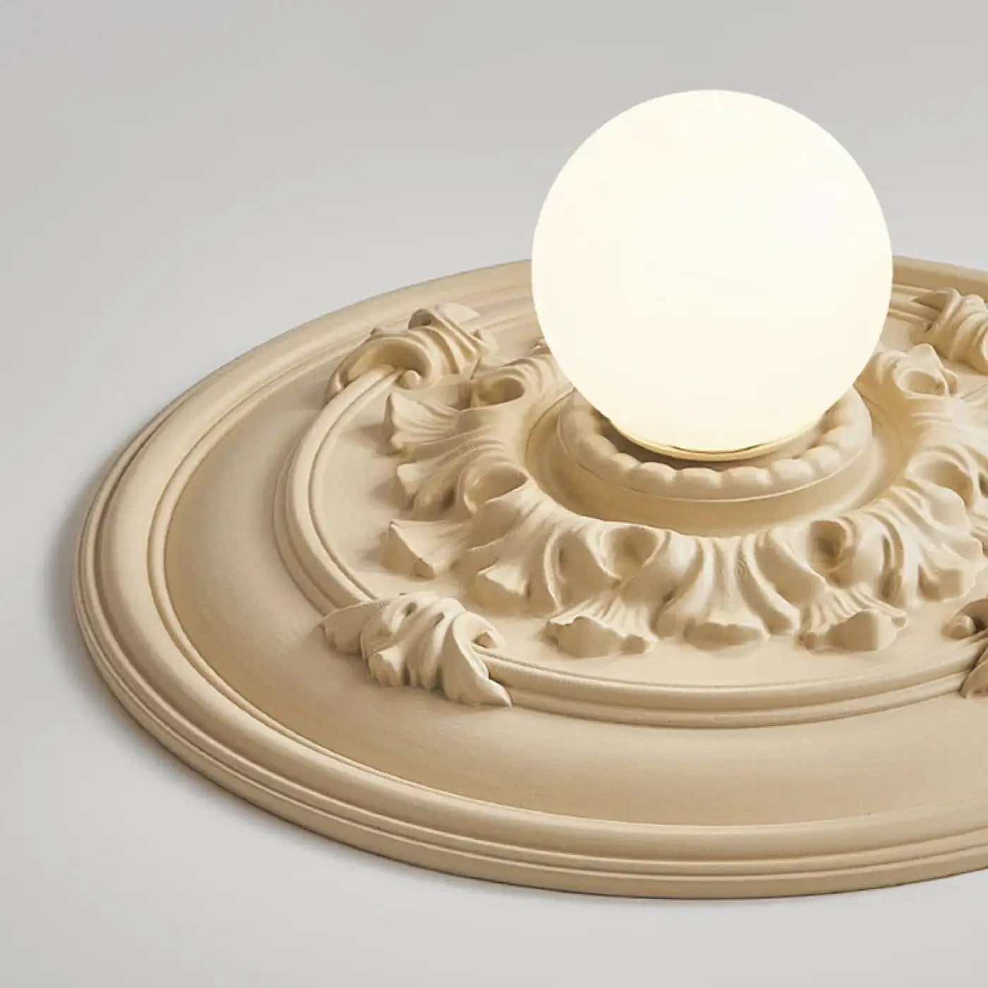 Vintage stone metal rosette ceiling light | NITI