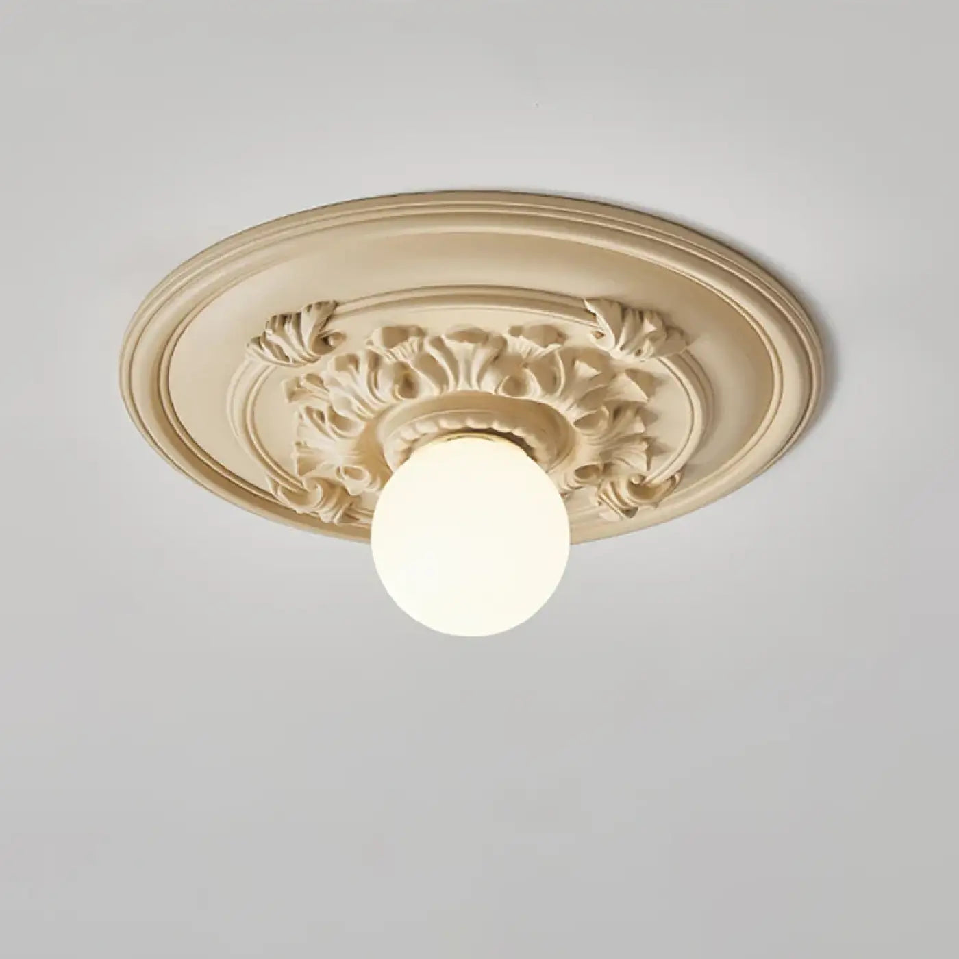 Vintage stone metal rosette ceiling light | NITI