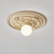 Vintage stone metal rosette ceiling light | NITI