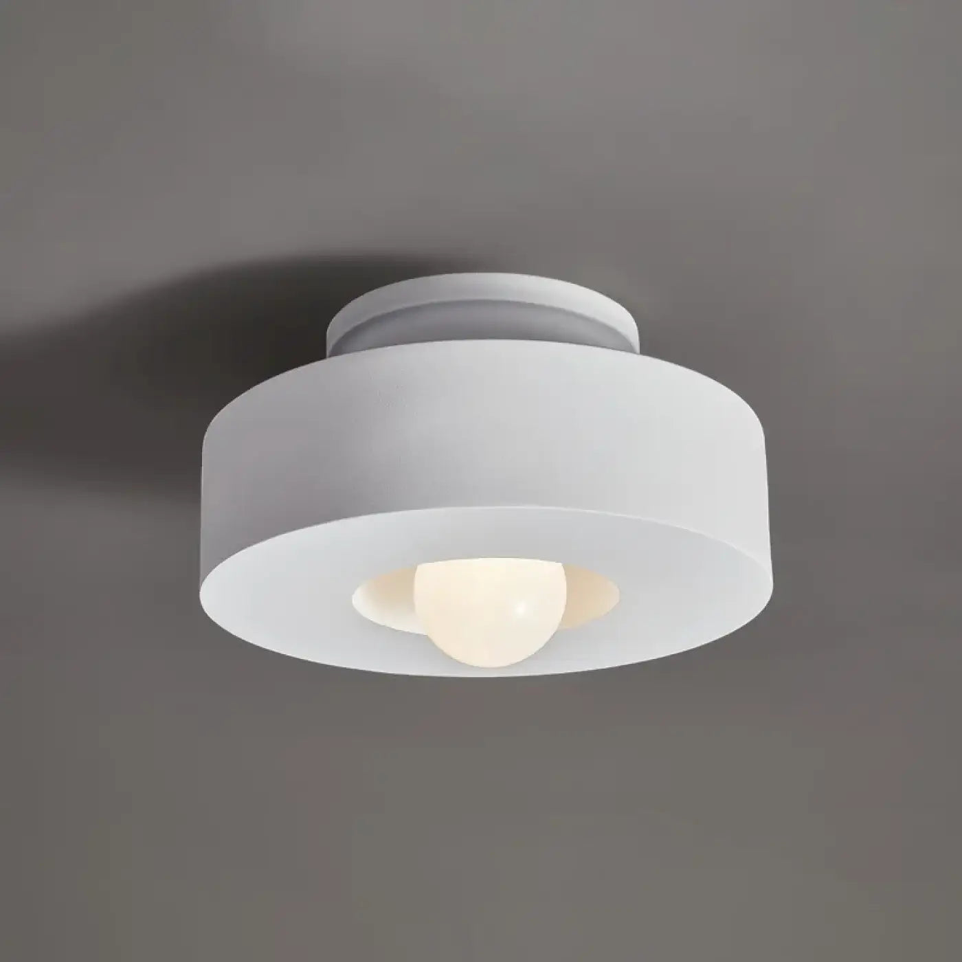 Compact Scandinavian LED ceiling light IP65 | ZEFAKO