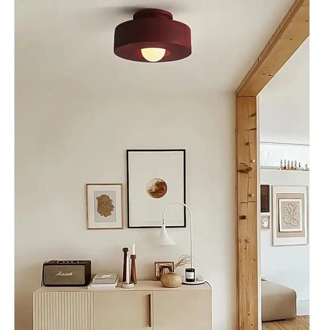 Compact Scandinavian LED ceiling light IP65 | ZEFAKO