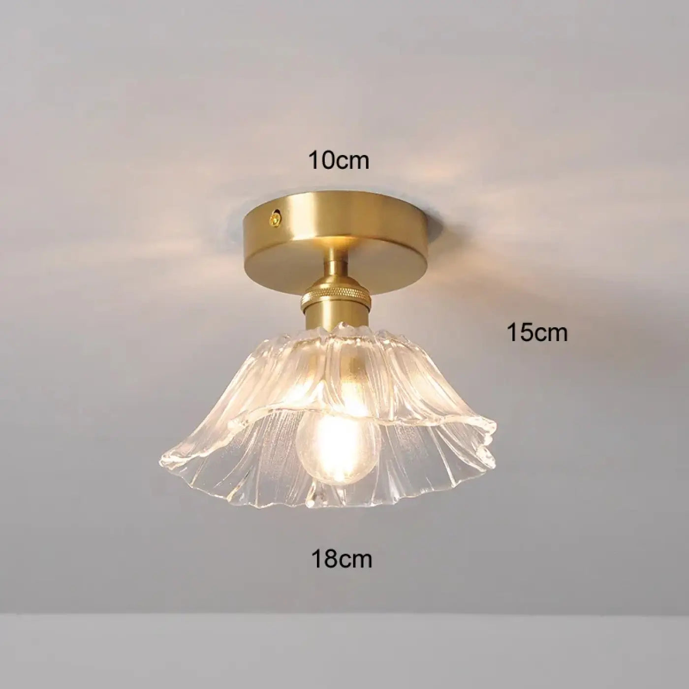 Vintage compact coloured glass ceiling light | DOHAMA