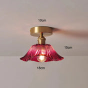 Vintage compact coloured glass ceiling light | DOHAMA