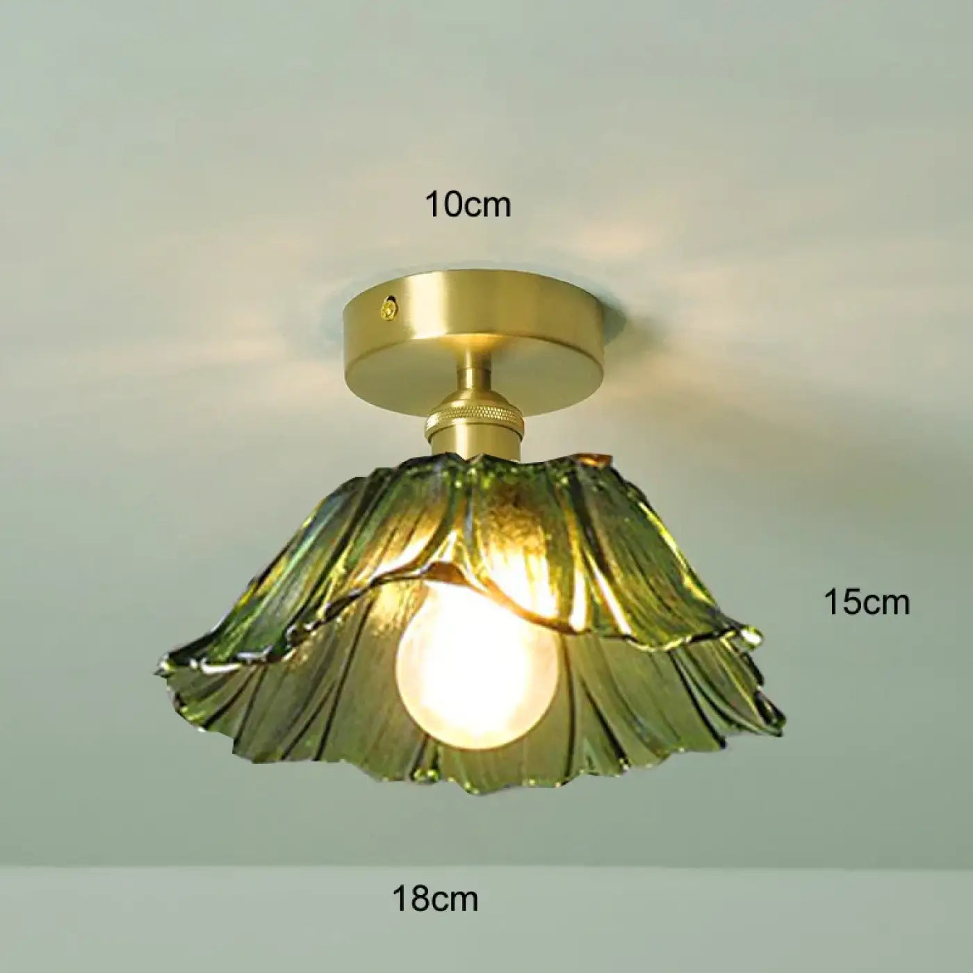 Vintage compact coloured glass ceiling light | DOHAMA