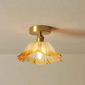 Vintage compact coloured glass ceiling light | DOHAMA