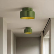 Scandinavian beige white green resin ceiling light | KEPAL