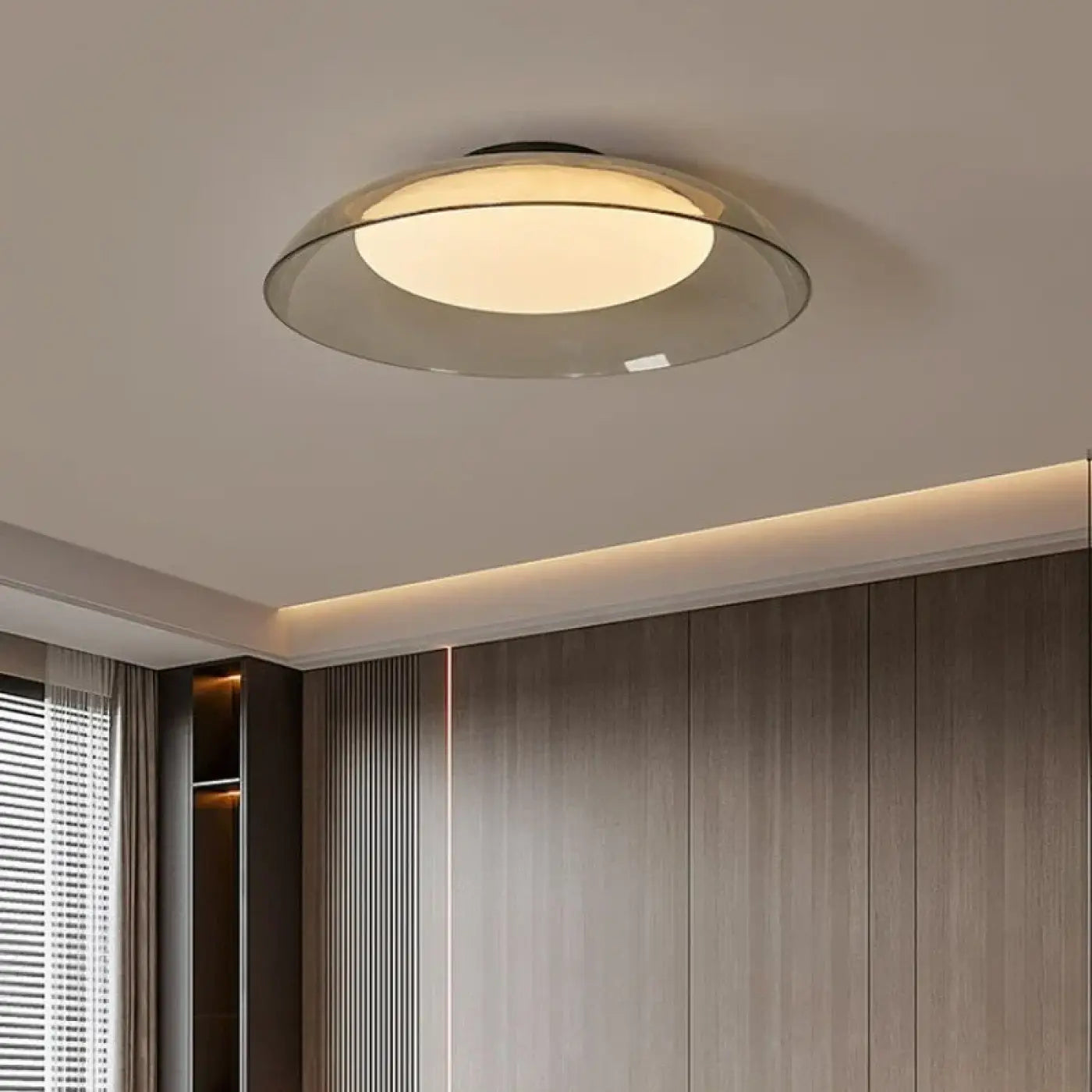 LED black minimalist ceiling light | NODAR