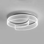 Circular black and white LED ceiling light modern | TULOZE
