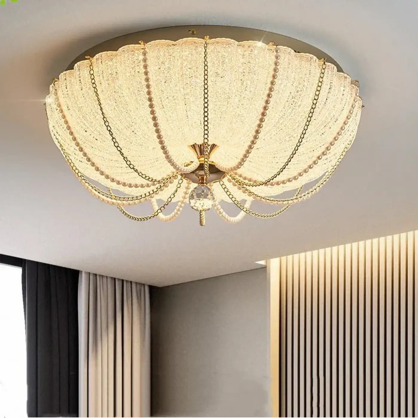 White modern design LED ceiling light | BISUS