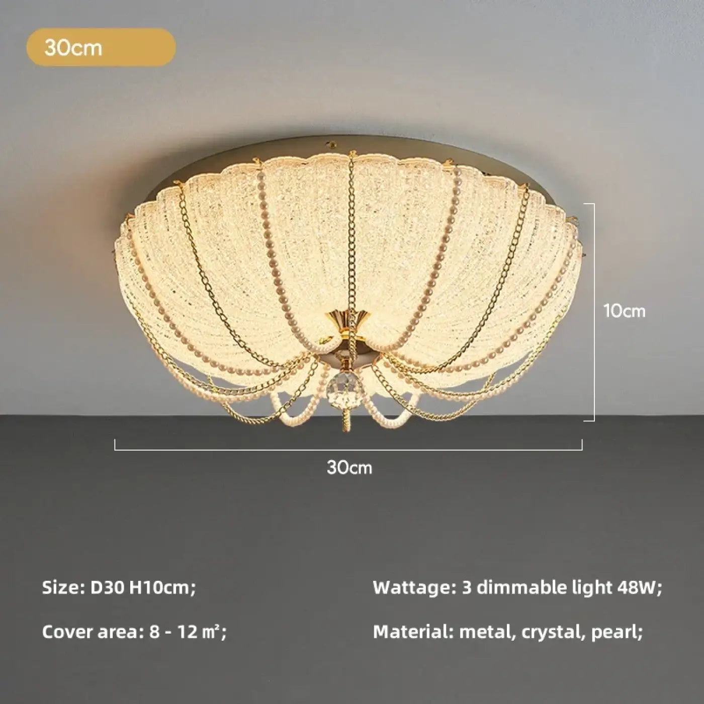 White modern design LED ceiling light | BISUS