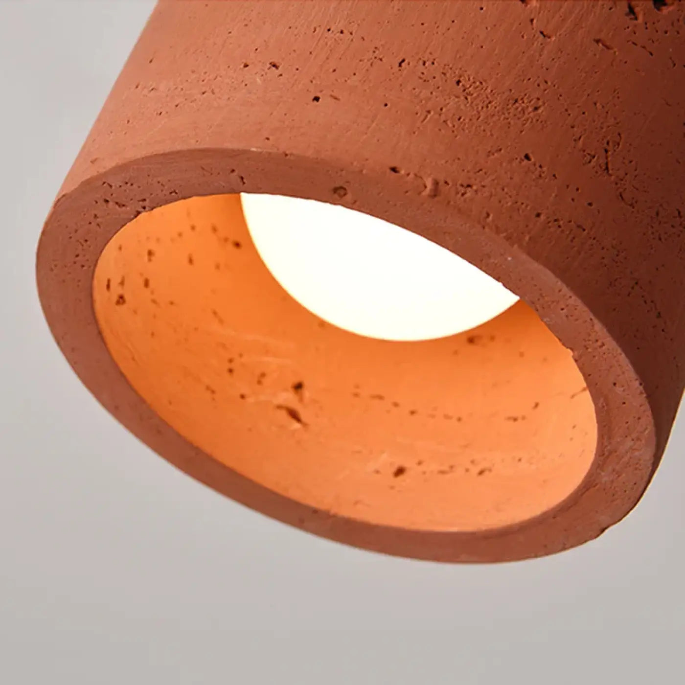 Brown wood and marble art deco ceiling light | NAFIL