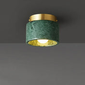 Marble and gold cylinder ceiling light | PIROHU