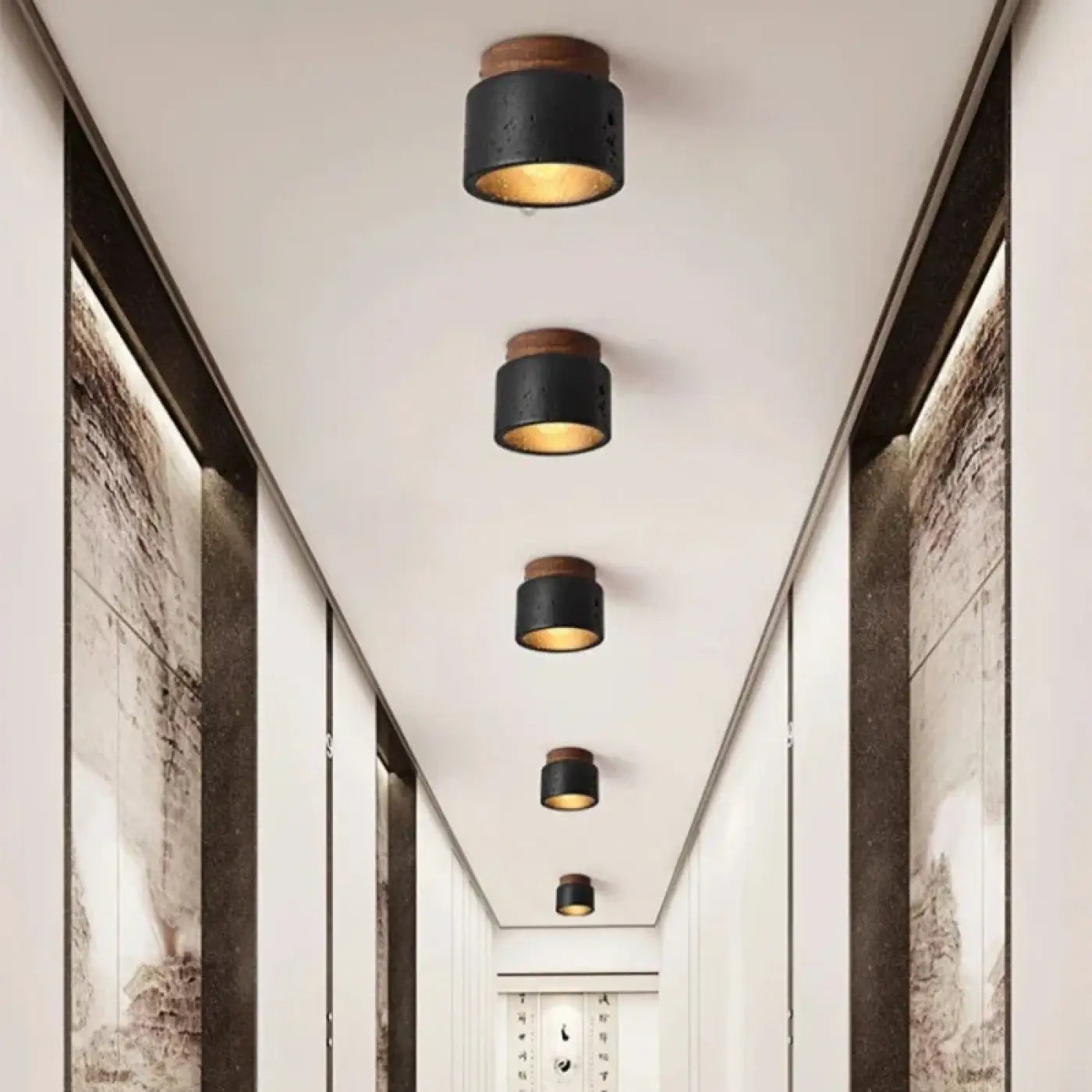 Modern black marble design ceiling light | SEPEHE