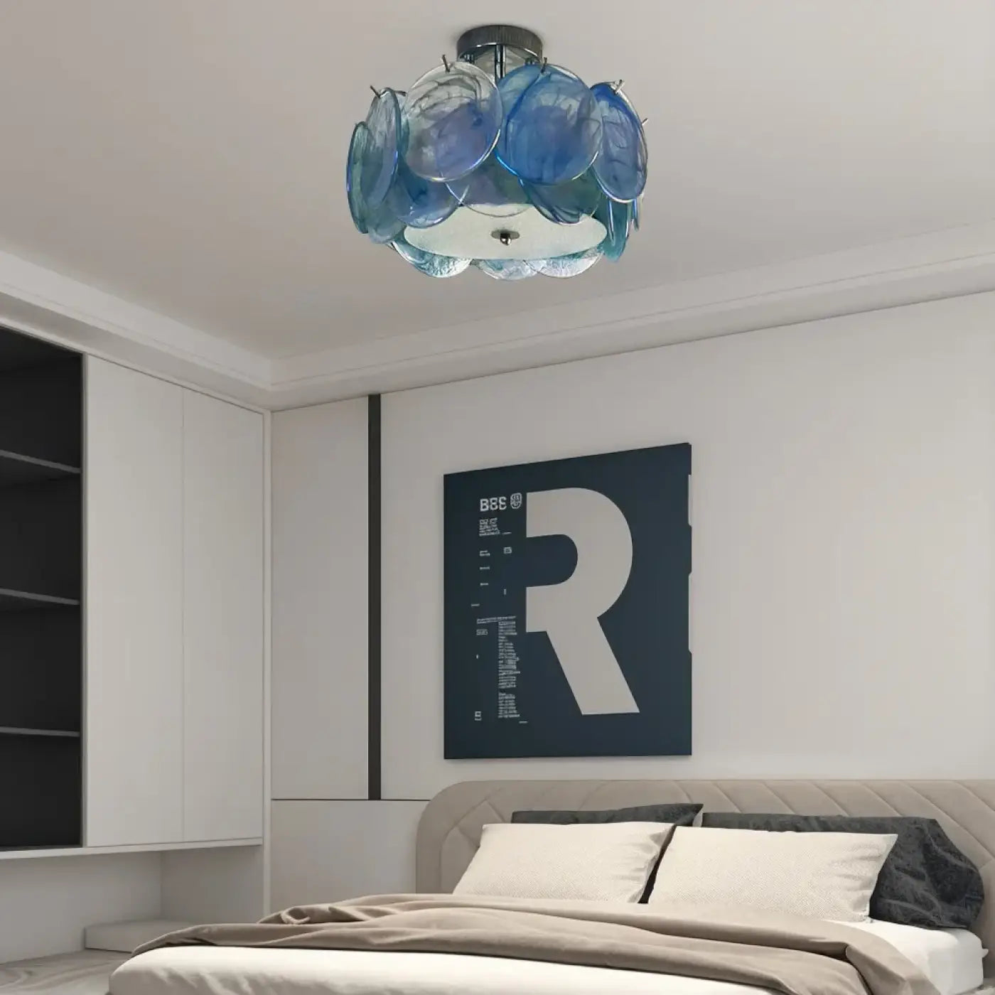 Glass art deco modern design ceiling light | ZUMO