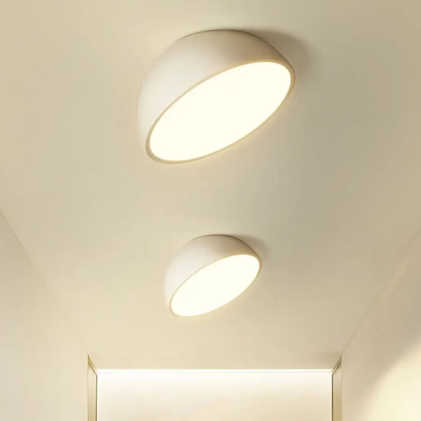 Art deco half-sphere LED ceiling light | HIDOHAK